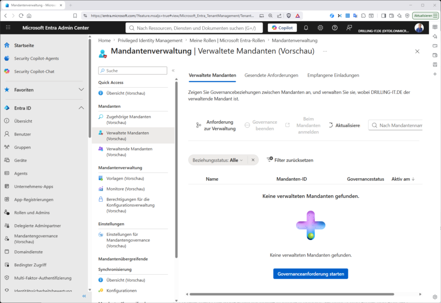 Die neue Funktion "Verwaltete Mandanten"